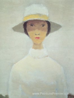 La femme au chapeau blanc