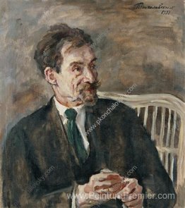 Portrait d'un critique d'art V. A. Nikolsky