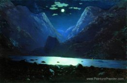 Daryal Pass. Nuit au clair de lune