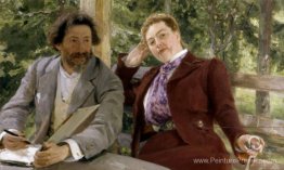 Double portrait de Natalia Nordmann et Ilya-Repin