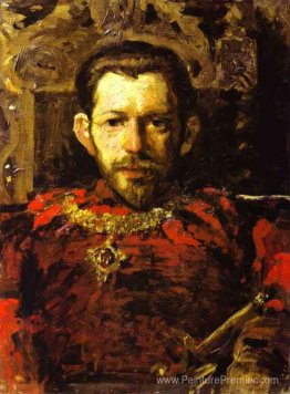 Portrait de S. Mamontov dans un costume de théâtre