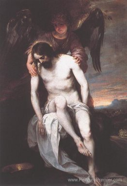 Christ mort soutenu par un ange