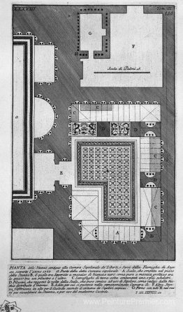 Les antiquités romaines, t. 3, planche xxxviii. Plan des chambre