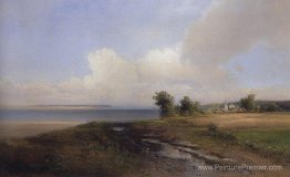 Paysage. Banque de la Volga