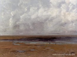 La plage de Trouville à la marée basse