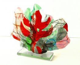 Paysage 1. - art de fusion en verre