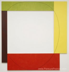 Peinture de cadre à quatre couleurs # 5 (parasol)