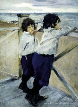 Enfants. Sasha et Yura Serov