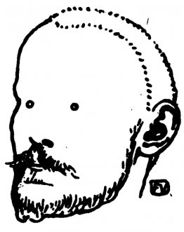 Portrait de l'écrivain français Jules Renard