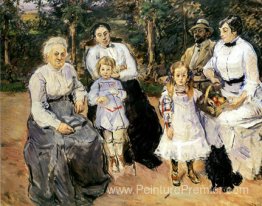 Famille Slevogt dans le jardin de Godramstein