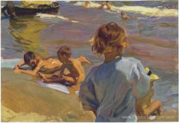 Enfants sur la plage, Valence