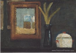 Nature morte avec sucre bol et jacinthe dans un verre