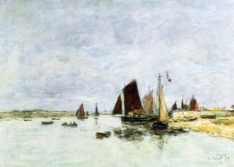 Etaples, bateaux dans le port