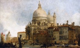 Vue de l'église de Santa Maria della Salute, sur le Grand Canal,