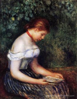 Le lecteur (jeune femme assise)