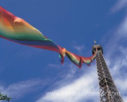 300 mètres Rainbow Eiffel Tower Project, Paris