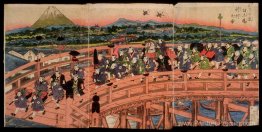 Pasmes pour enfants: une procession sur le pont Nihon