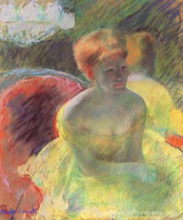 Au théâtre (Lydia Cassatt s'appuyant sur ses bras, assis dans un