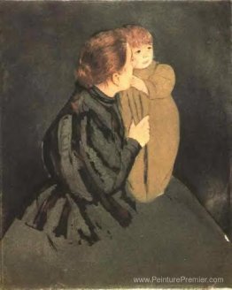 Mère et enfant paysanne