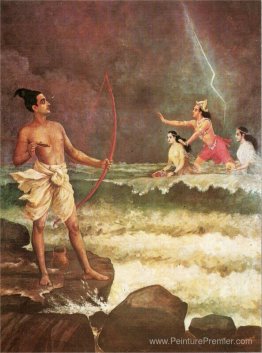 Sri Rama vaincant la mer