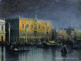 Le palais pleut à Venise par Moonlight