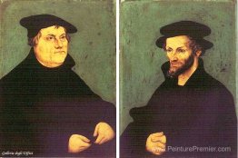 Portraits de Martin Luther et Philipp Melanchthon