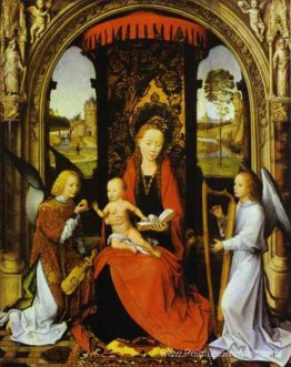 Madonna et enfant avec des anges