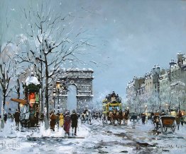 Champs Elysees, hiver