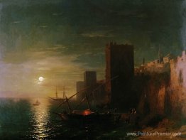 Nuit lunaire dans la Constantinople