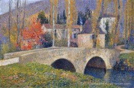 Le pont à Labastide du Vert en automne