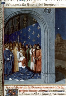 Maria de Brabants Coronation dans la chapelle de Sainte