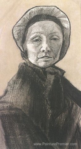 Femme avec une casquette noire, la mère de Sien