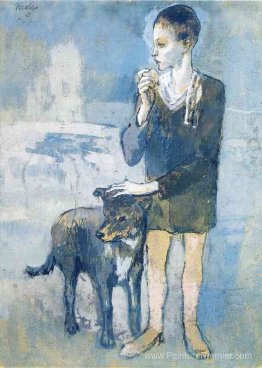 Garçon avec un chien