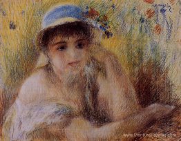 Femme dans un chapeau de paille