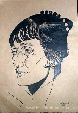 Portrait de la poète Anna Akhmatova