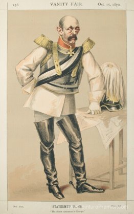 Hommes d'État n ° 660 Caricature du comte von bismarck Schoenuse