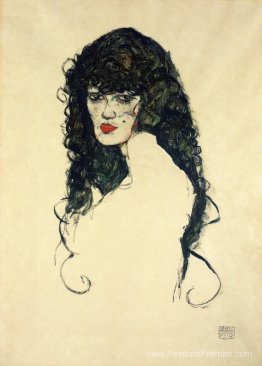 Portrait d'une femme aux cheveux noirs