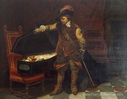 Cromwell avant le cercueil de Charles I