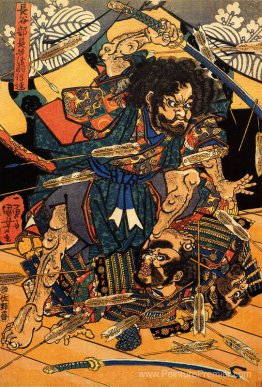 Hasebe Nobutsura lors de l'attaque de Taira contre le palais de