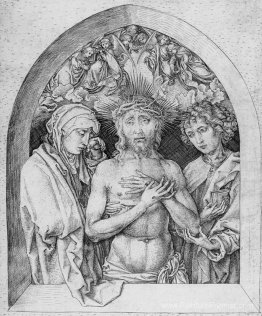 L'homme des peines avec la Vierge Marie et Saint-Jean de l'évang