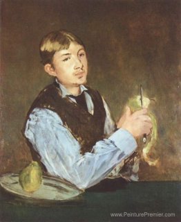 Un jeune homme qui peine une poire (portrait de Leon Leenhoff)