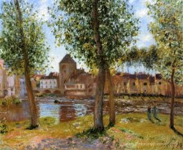 Poplars A Moret Sur Loing, un après-midi d'août