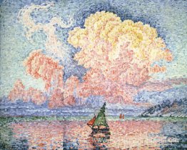 Antibes, le nuage rose