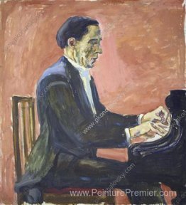 Portrait du pianiste français Alfred Cortot