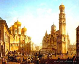 La place cathédrale du Kremlin de Moscou