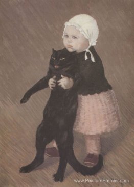 Petite fille avec chat