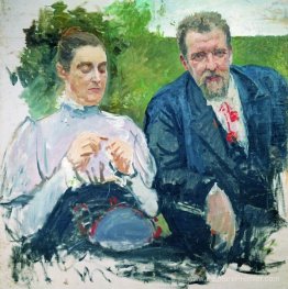 Portrait de I. F. Tyumenev avec sa femme