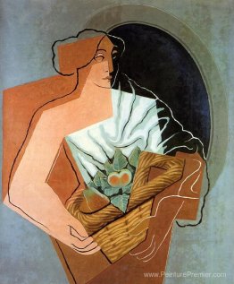 Femme avec panier