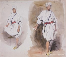 Deux vues d'un jeune arabe