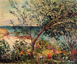 Le jardin de Monsieur Maufra au bord de la mer